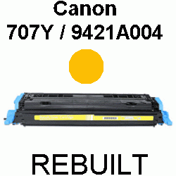 Toner-Patrone rebuilt Canon (707Y/9421A004) Yellow I-Sensys LBP-5000/5100, Lasershot LBP-5000, LBP5000