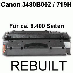 Toner-Patrone rebuilt Canon (719H/3480B002) Black, I Sensys LBP 6300 DN/6300 Series/LBP 6310 DN/6650 DN/6670 DN/6680 X/MF 5800 Series/MF 5840 DN/MF 5880 DN/MF 5900 Series/MF 5940 DN/MF 5980 DW/MF 6100 Series/MF 6140 DN/MF 6160 DW/MF 6180 DW/LBP 6300 DN/LB