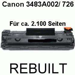 Toner-Patrone rebuilt Canon (726/3483A002), I Sensys LBP 6200 D/LBP 6200 Series/LBP 6230 DW