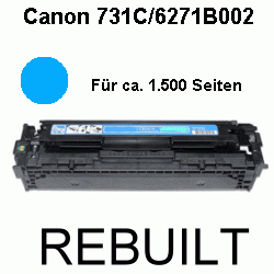 Toner-Patrone rebuilt Canon (CRG-731C/6271B002) Cyan I-Sensys LBP-7100CN/7100Series/7110CW, MF-8200Series/8230CN/8280CW