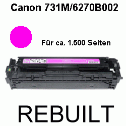 Toner-Patrone rebuilt Canon (CRG-731M/6270B002) Magenta I-Sensys LBP-7100CN/7100Series/7110CW, MF-8200Series/8230CN/8280CW