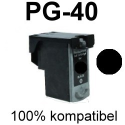 Drucker-Patrone rebuilt Canon (PG-40) Black Pixma IP-1200/1300/1600/1700/1800/1900/2200/2500/2600, Pixma MP-140/150/160/170/180/190/210/220/450/450X/460, Pixma MX-300/310