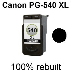 Drucker-Patrone rebuilt Canon (PG-540XL) Black Pixma MG-2140/2150/2250/3140/3150/3250/3255/4140/4150/4250, MX-375/395/435/455/515/525