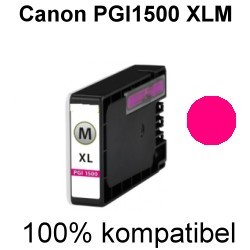 Drucker-Patrone kompatibel Canon (9194B001/PGI-1500XLM) Magenta mit Chip Maxify MB 2000 Series, Maxify MB 2050, Maxify MB 2300 Series, Maxify MB 2350