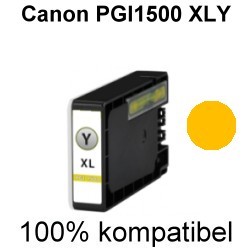 Drucker-Patrone kompatibel Canon (9195B001/PGI-1500XLY) Yellow mit Chip Maxify MB 2000 Series, Maxify MB 2050, Maxify MB 2300 Series, Maxify MB 2350