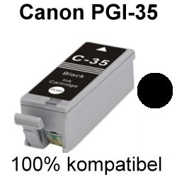 Drucker-Patrone kompatibel Canon (PGI-35/1509B001) Black mit Chip Pixma IP-100