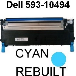 Toner-Patrone rebuilt Dell (593-10494) Cyan für Dell-1230C/1235C/1235CN