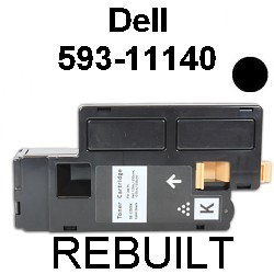 Toner-Patrone rebuilt Dell (593-11140) Black für Dell-1250C/1350CNW/1355CN/1355CNW, C-1700Series/1760NW/1765NF/1765NFW