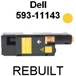 Toner-Patrone rebuilt Dell (593-11143) Yellow für Dell-1250C/1350CNW/1355CN/1355CNW, C-1700Series/1760NW/1765NF/1765NFW