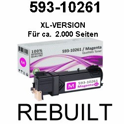 Toner-Patrone rebuilt Dell (593-10261) Magenta Dell-1300SERIES/1320C/1320CN