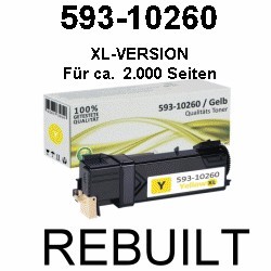 Toner-Patrone rebuilt Dell (593-10260) Yellow Dell-1300SERIES/1320C/1320CN