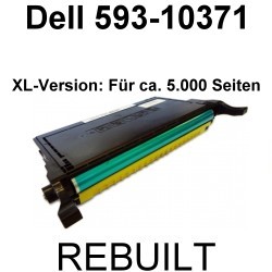 Toner-Patrone rebuilt Dell (593-10371) Yellow Dell 2145CN