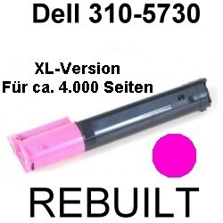 Toner-Patrone rebuilt Dell (310-5730) Magenta für Dell 3000CN/3100CN