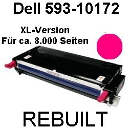 Toner-Patrone rebuilt Dell (593-10172) Magenta für Dell 3100Series/3110CN/3115CN