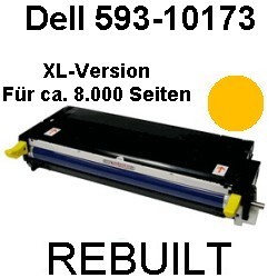 Toner-Patrone rebuilt Dell (593-10173) Yellow für Dell 3100Series/3110CN/3115CN