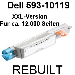 Toner-Patrone rebuilt Dell (593-10119) Cyan für Dell 5110CN