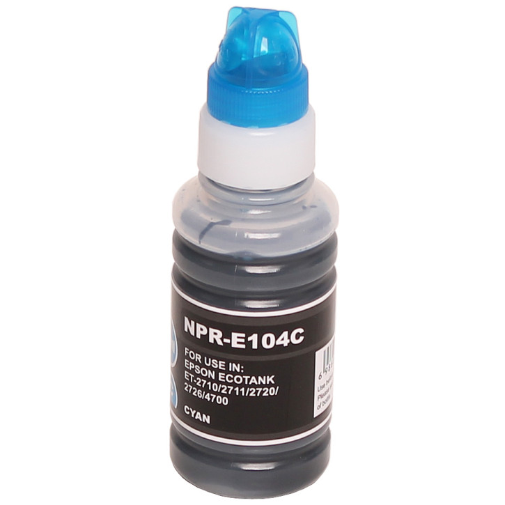 Drucker-Patrone kompatibel Epson (104) Cyan, Epson EcoTank ET-2710,2720,2726,2810,2815,2820,2825,2826,4700