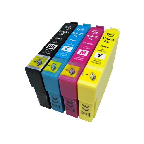 Multipack Drucker-Patrone kompatibel Epson (603XL) BK/C/M/Y, Epson Expression Home X-2100/2105/3100/3105/4100/4105, Workforce WF-2810/2830/2835/2850