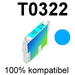 Drucker-Patrone kompatibel Epson (T032240/T0322) Cyan Stylus C70/C70plus/C80/C80N/C80WN