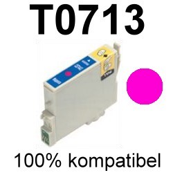 Drucker-Patrone kompatibel Epson (T071340/T0713) Magenta Epson Stylus D78/D92/D120, SX100/SX105/SX110/SX115/SX200/SX205/SX210/SX215/SX218/SX400/SX405/SX410/SX415/SX417/SX510W/SX515W/SX600FW/SX610FW, S20/S21