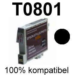 Drucker-Patrone kompatibel Epson (T080140/T0801) Black Epson Stylus Photo R265/R285/R360, RX560/RX585/RX595/RX685, PX650/PX660/PX700/PX710/PX720/PX730/PX800/PX810/PX820/PX830