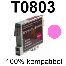 Drucker-Patrone kompatibel Epson (T080340/T0803) Magenta Epson Stylus Photo R265/R285/R360, RX560/RX585/RX595/RX685, PX650/PX660/PX700/PX710/PX720/PX730/PX800/PX810/PX820/PX830