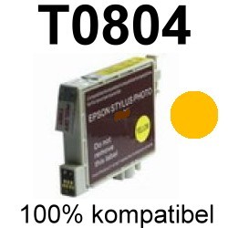 Drucker-Patrone kompatibel Epson (T080440/T0804) Yellow Epson Stylus Photo R265/R285/R360, RX560/RX585/RX595/RX685, PX650/PX660/PX700/PX710/PX720/PX730/PX800/PX810/PX820/PX830