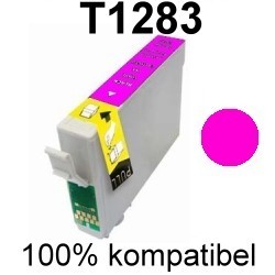 Drucker-Patrone kompatibel Epson (C13T12834011/T1283) Magenta Epson Stylus SX-125/130/230/235/235W/420W/425W/430W/435W/440W/445W, S-22