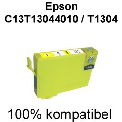 Drucker-Patrone kompatibel Epson (C13T13044010/T1304) Yellow Stylus Office B42/BX-525WD/535WD/625FWD/630FW/635FWD/925FWD/935FWD, SX-525WD/535WD/620FW, Workforce WF-3010DW/3520DWF/3530DTWF/3540DTWF/7015/7515/7525