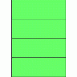 Papier-Etiketten, 210x74 mm, grün, 200 Etiketten, 50 Blatt A4 / Pack