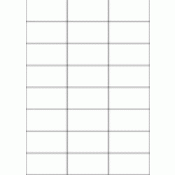 Papier-Etiketten, 70x37 mm, weiss 2400 Etiketten, 100 Blatt A4 / Pack