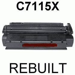 Toner-Patrone rebuilt HP (C7115X/15X) Black LaserJet-1000/1000W/1005W/1200/1220/3300/3310/3320/3330/3380, Canon LBP-25/558/1210