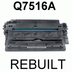 Toner-Patrone rebuilt HP (Q7516A/16A) Black LaserJet-5200/5200DTN/5200L/5200TN, Canon LBP-3500