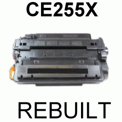 Toner-Patrone rebuilt HP (CE255X/55X) Black LaserJet P3011/P3015/P3015D/P3015DN/P3015N/P3015X