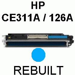 Toner-Patrone rebuilt HP (CE311A/126A) Cyan LaserJet CP-1025Color/1025NW Color, Pro CP-1025/1025NW, Pro-100 Color MFP M175A/M175NW, Pro-200 Color MFP M275A, Topshot LaserJet Pro-M275