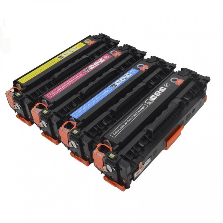 SET Toner kompatibel HP (CF380X/CF381A/CF382A/CF383A, 312A/312X) C/M/Y/K