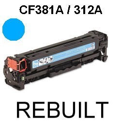 Toner-Patrone rebuilt HP (CF381A/312A) Cyan Color LaserJet Pro MFP M-470Series/476DN/476DW/476NW