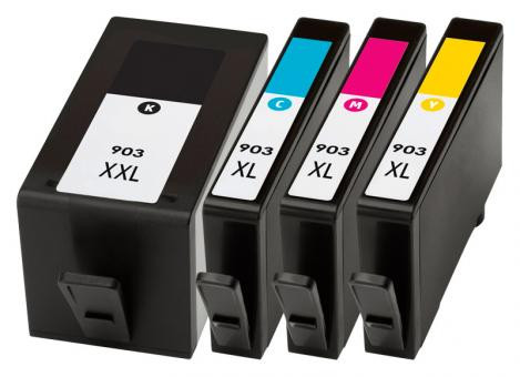 Multipack Drucker-Patrone kompatibel HP (Nr.903XXL/Nr.903XL) BK/C/M/Y