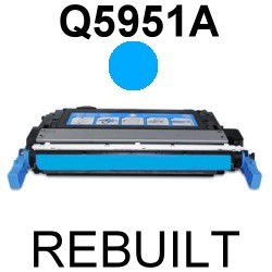 Toner-Patrone rebuilt HP (Q5951A/643A) Cyan ColorLaserJet-4700/4700DN/4700DTN/4700N/4700PH Plus