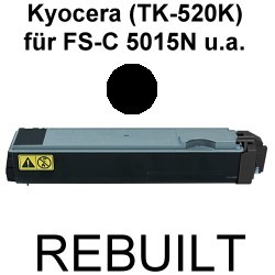 Toner-Patrone rebuilt Kyocera/Mita (TK-520K) Black FS-C 5015N