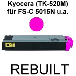 Toner-Patrone rebuilt Kyocera/Mita (TK-520M) Magenta FS-C 5015N