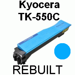 Toner-Patrone rebuilt Kyocera/Mita (TK-550C) Cyan FS-C 5200DN