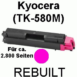 Toner-Patrone rebuilt Kyocera/Mita (TK-580M) Magenta FS-C 5150DN, FSC-5150 DN