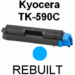 Toner-Patrone rebuilt Kyocera/Mita (TK-590C) Cyan FS-C 2026MFP/2026MFP Plus/2126MFP/2126MFP Plus/2526MFP/2626MFP/5250DN