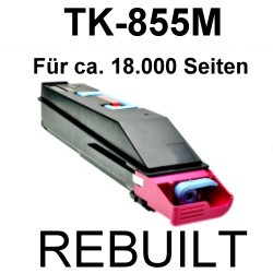 Toner-Patrone rebuilt Kyocera/Mita (TK-855M) Magenta, Taskalfa 400 CI/Taskalfa 500 CI/Taskalfa 552 CI/Copystar CS 400 CI/CS 500 CI/CS 552 CI