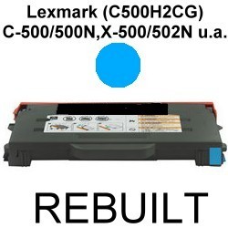 Toner-Patrone rebuilt Lexmark (C500H2CG) Cyan Optra C-500/500N/C500/C500N,X-500/502N/X500/X502N