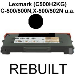 Toner-Patrone rebuilt Lexmark (C500H2KG) Black Optra C-500/500N/C500/C500N,X-500/502N/X500/X502N