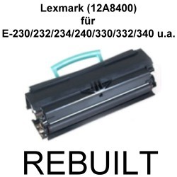 Toner-Patrone rebuilt Lexmark (12A8400) Optra E230/E232/E232N/E232T/E234/E240/E240N/E330/E332/E332N/E332TN/E340/E342N/E342TN