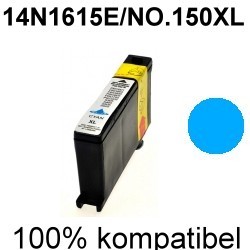 Drucker-Patrone kompatibel Lexmark (14N1615E/NO.150XL) Cyan Interpret S415, Impact S315, Intuition S515, PRO-715/910/915