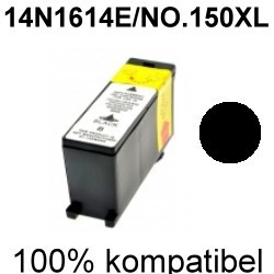 Drucker-Patrone kompatibel Lexmark (14N1614E/NO.150XL) Black Interpret S415, Impact S315, Intuition S515, PRO-715/910/915